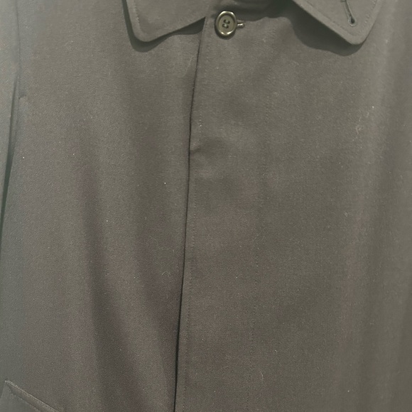 Dark blue Burberry long trench coat. Great condition! Free shipping! - Picture 10 of 13